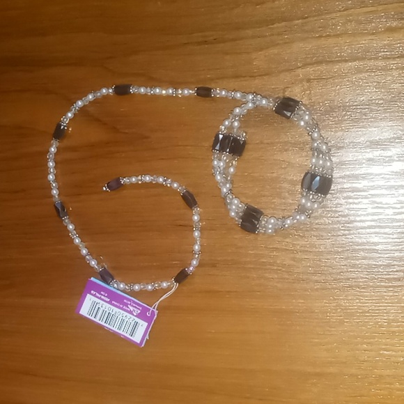 Magnetic Hematite Bead Wrap Bracelet /Necklace - Picture 3 of 4